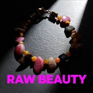 Semi-Precious Stone Beads: Rhodochrosite Ametrine Agate +++ | Mostly Pink Colors